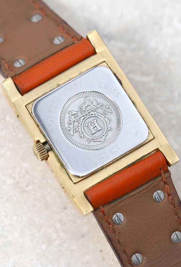 Hermès Orange Swift Médor Watch - 8