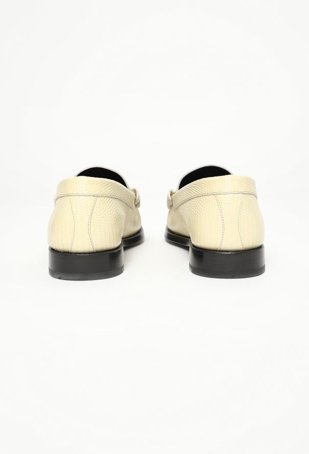 Céline Lizard Embossed Triomphe Loafers - 4