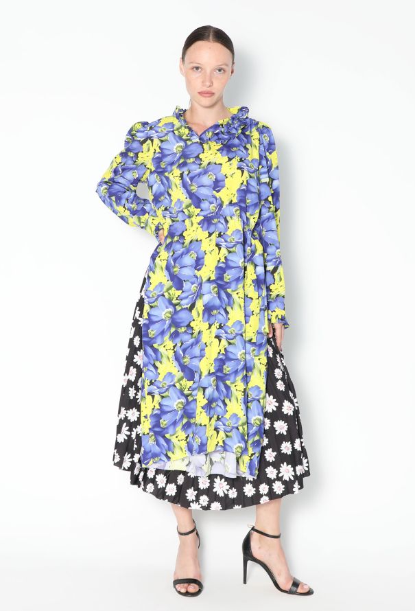 Balenciaga Resort 2018 Asymmetrical Printed Dress - 4