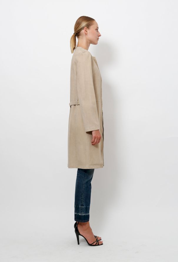Hermès 90's Suede Coat - 2