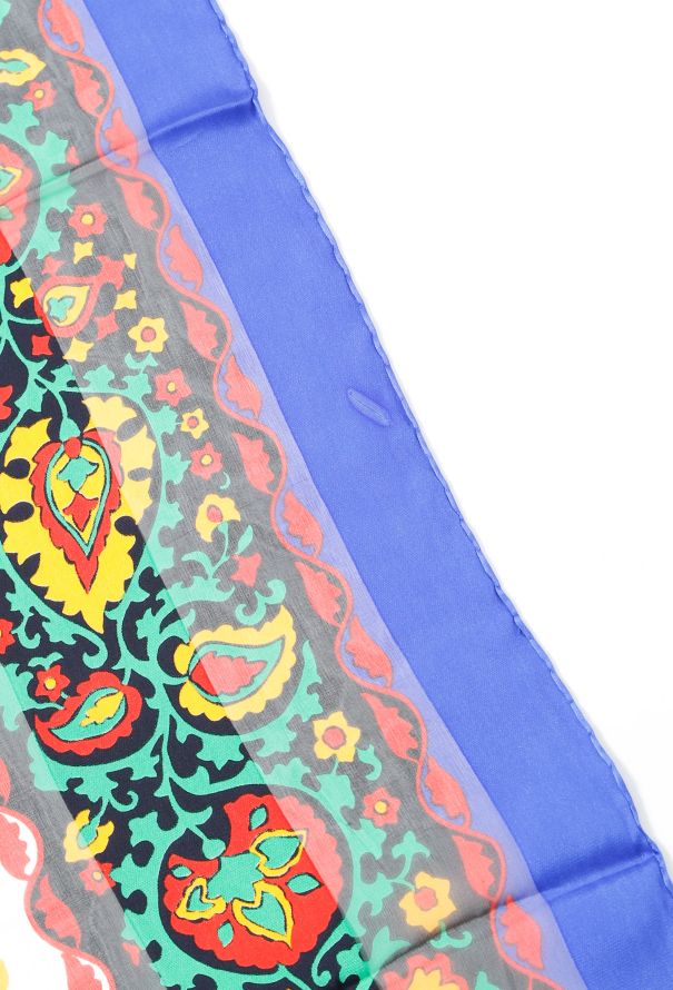 Saint Laurent Vintage Floral Print Scarf - 4
