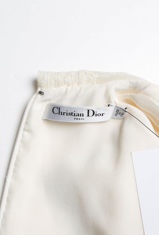 Dior 2021 Lace Trim Shift Dress - 4