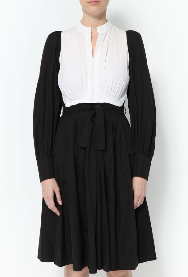 Saint Laurent S/S 2007 Buttoned Cotton Smock Dress - 3