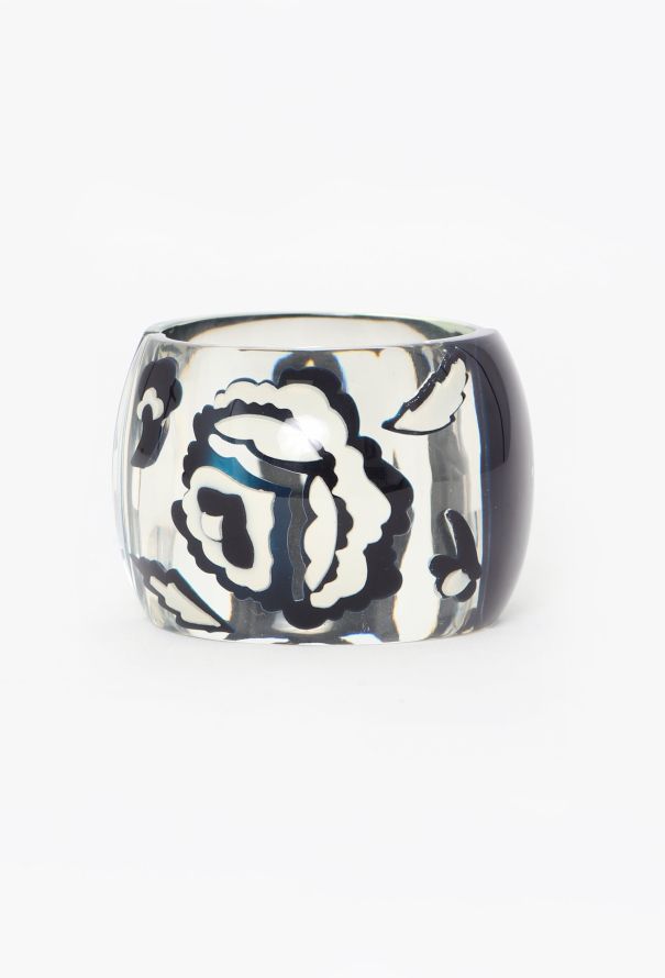 Chanel S/S 2004 Casted Camélia 'CC' Bracelet - 1