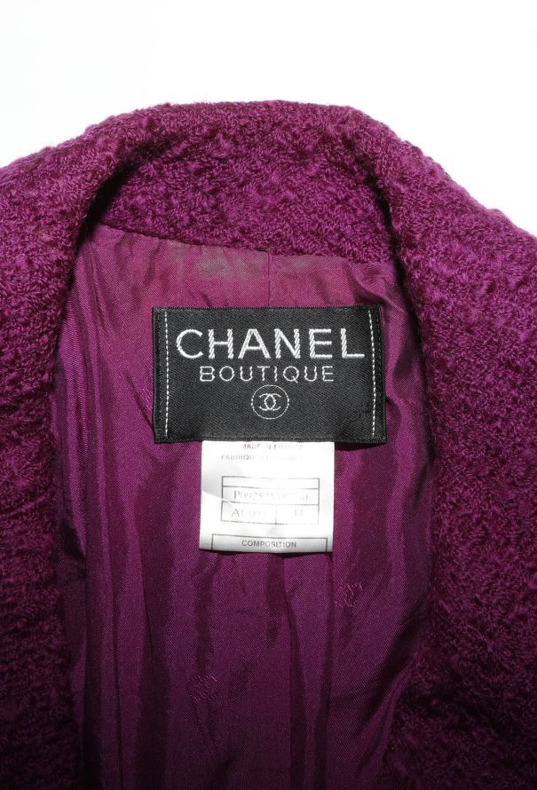 Chanel Fall 1997 Notched Tweed Jacket - 6