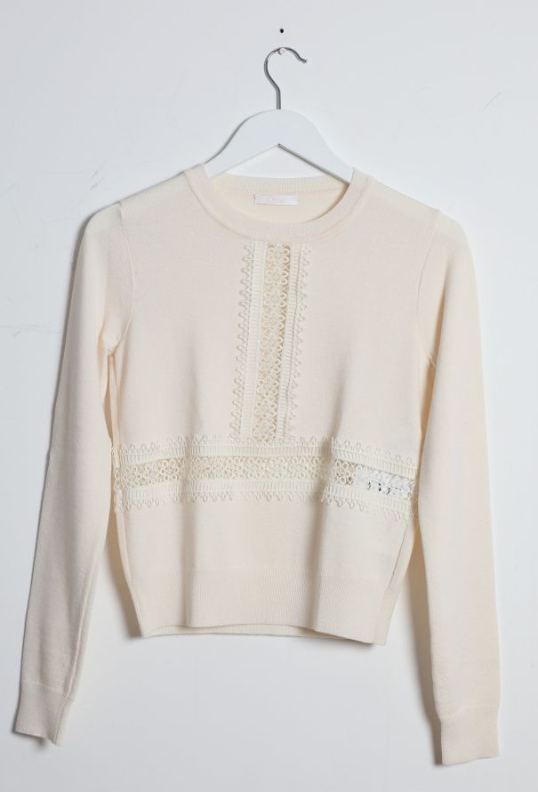 Chloé 2015 Crochet Detail Sweater - 8