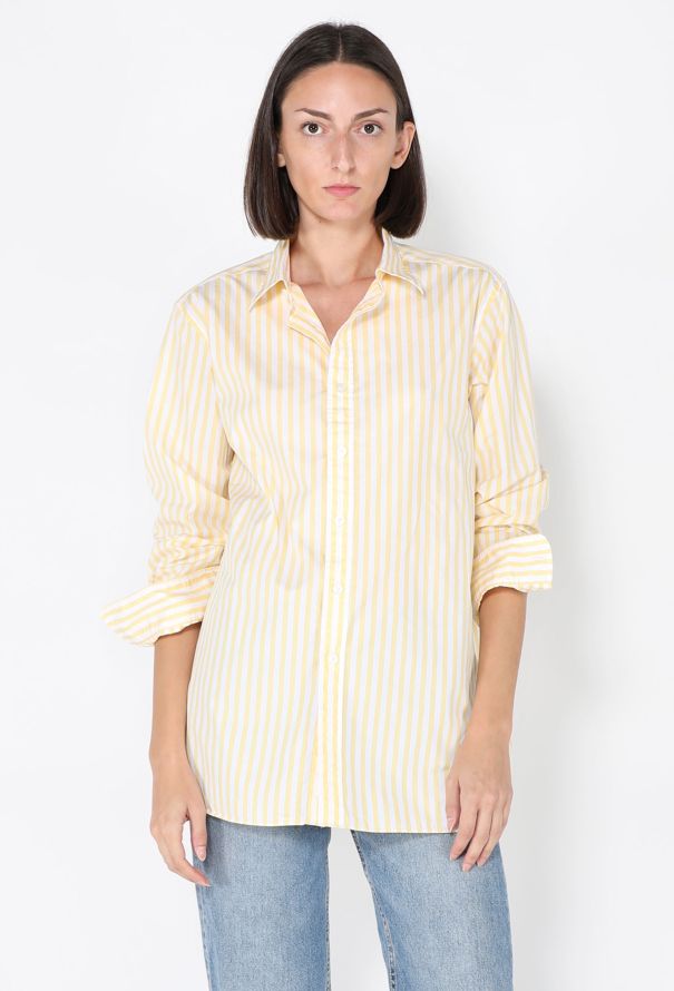 Charvet Striped Cotton Button Down Shirt - 1