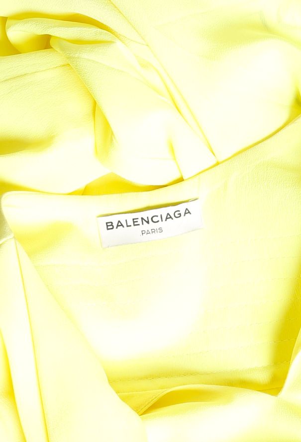 Balenciaga Pre-Fall 2016 Neon Lavallière Tunic Dress - 5