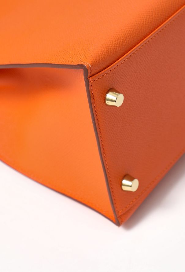 Hermès Orange H Epsom Kelly Sellier 32 - 8