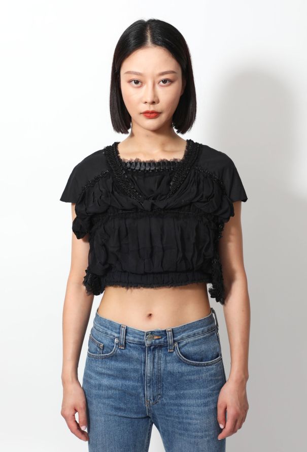 Comme des Garçons 2012 Ruffled Embellished Top - 5