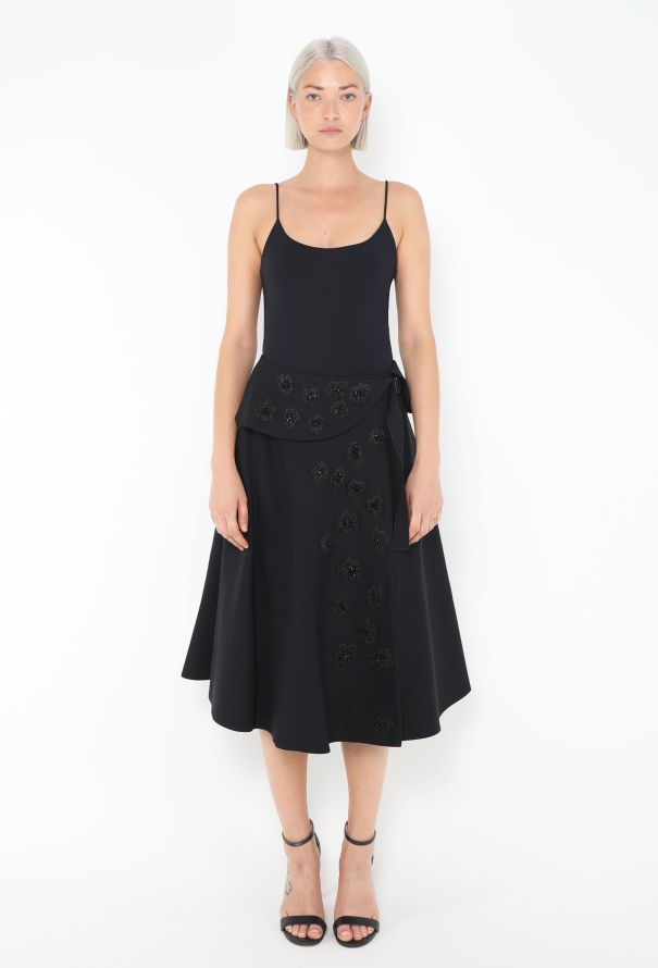Dior F/W 2016 Embellished Floral Wrap Skirt - 1