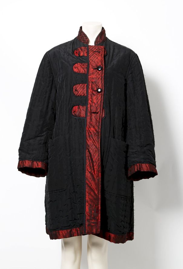 Jean Paul Gaultier 80's Reversable Silk Coat - 9