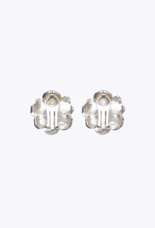 Dior Vintage Flower Clip-On Earrings - 3