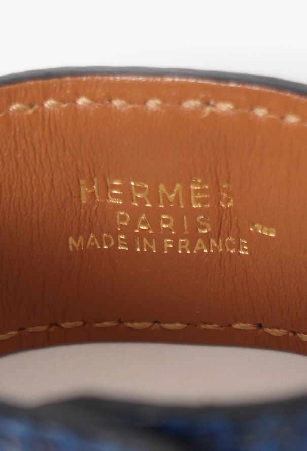 Hermès Vintage Clou Médor Lizard Bracelet - 4