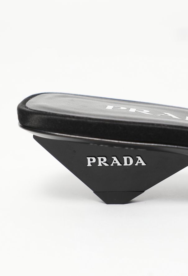 Prada 2024 Patent Satin Mules - 8