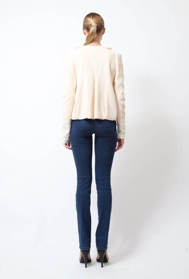 Rodarte Cream Smoking Blazer - 4