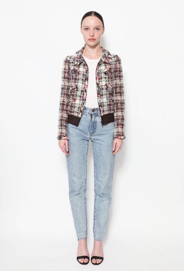Chanel Resort 2008 Iridescent Tweed Bomber Jacket - 1