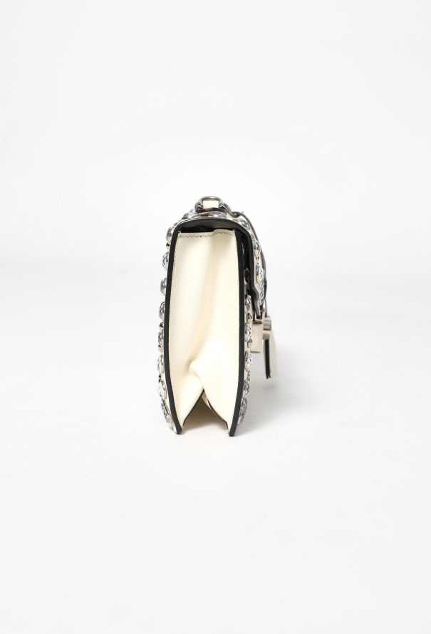 Prada Studded Saffiano Sound Satchel Bag - 5