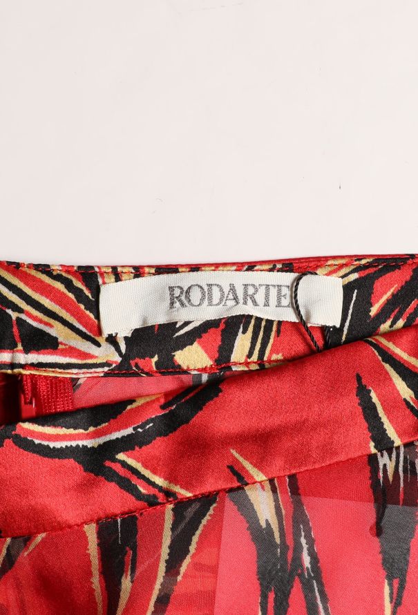 Rodarte S/S 2018 Printed Silk Lace Pants - 6