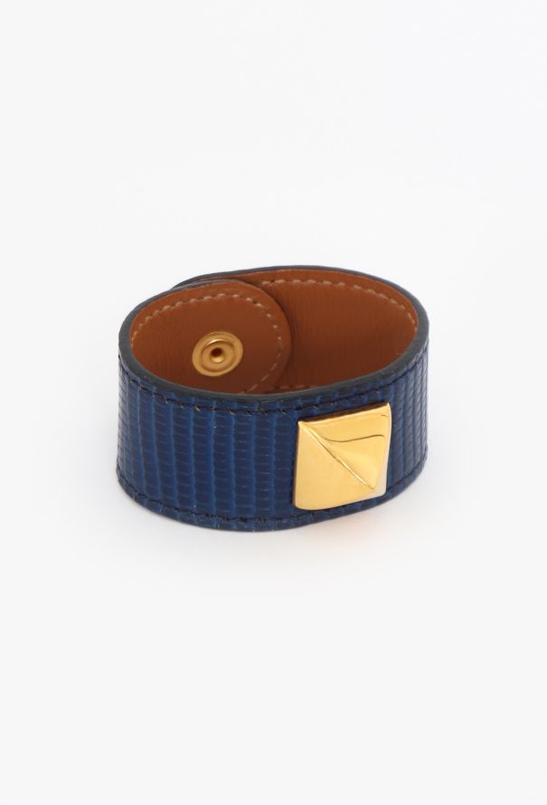 Hermès Vintage Clou Médor Lizard Bracelet - 3