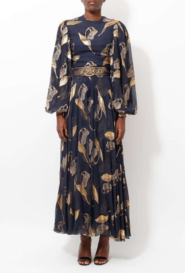 Galanos '80s Lamé Embroidered  Ensemble - 6