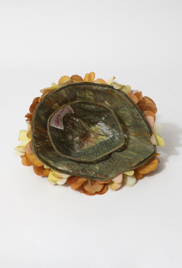 Schiaparelli 1950s Floral Embroidered Hat - 3