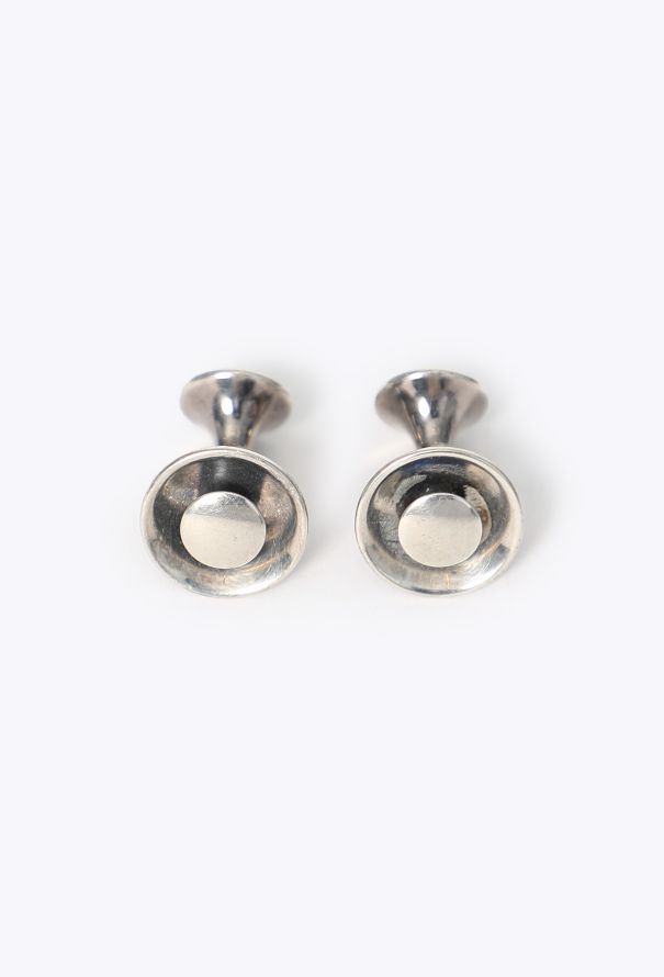 Hermès Vintage Sterling Rounded Cufflinks - 4