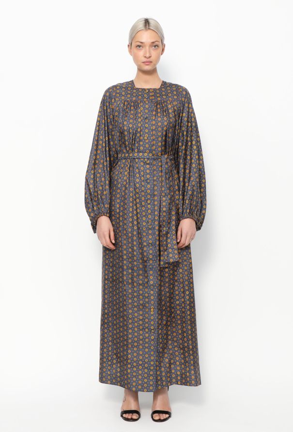 Exquisite Vintage Jean Muir '70s Floral Silk Dress - 1