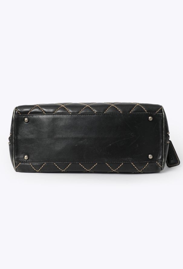 Chanel Vintage Wild Stitch Bowling  Bag - 6