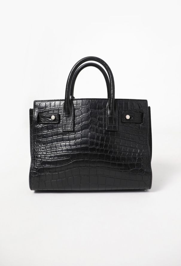 Saint Laurent Crocodile Embossed Nano Sac de Jour - 4