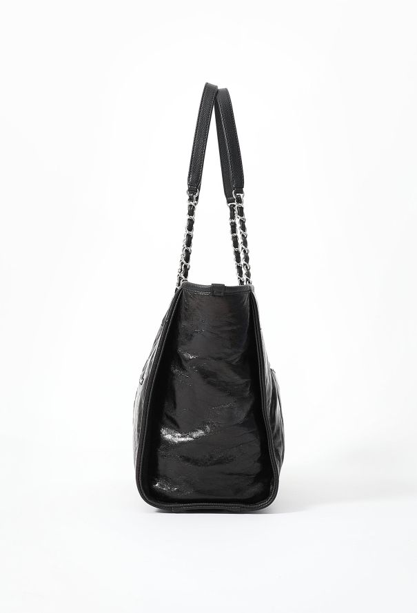 Chanel Patent Small Deauville Tote Bag - 4