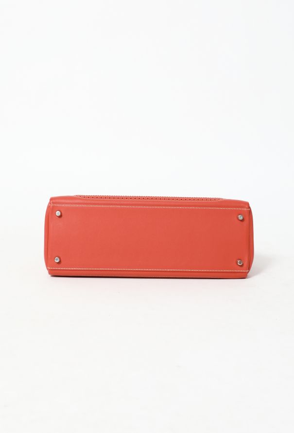 Hermès Limited Edition Sanguine Kelly Ghillies 35 - 9