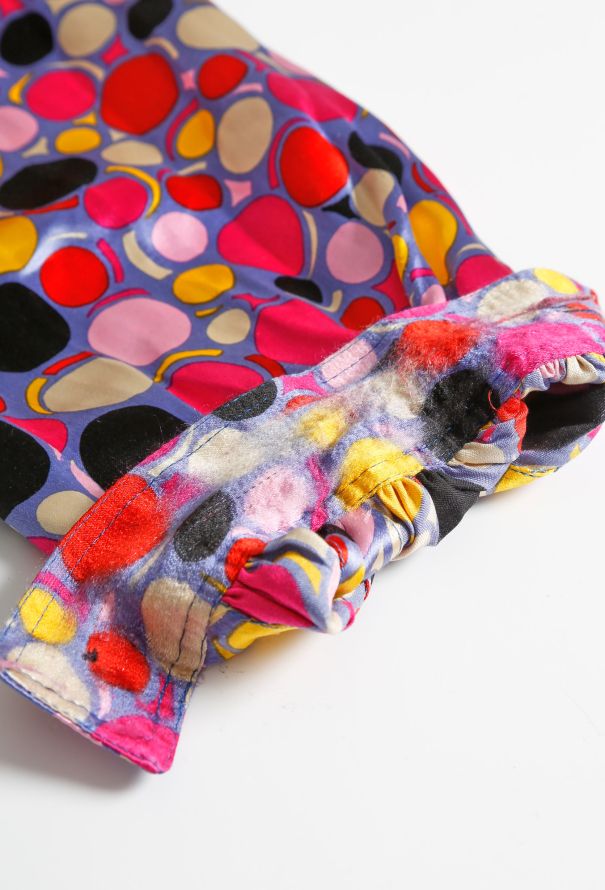 Givenchy 80s Graphic Lavallière Silk Blouse - 8