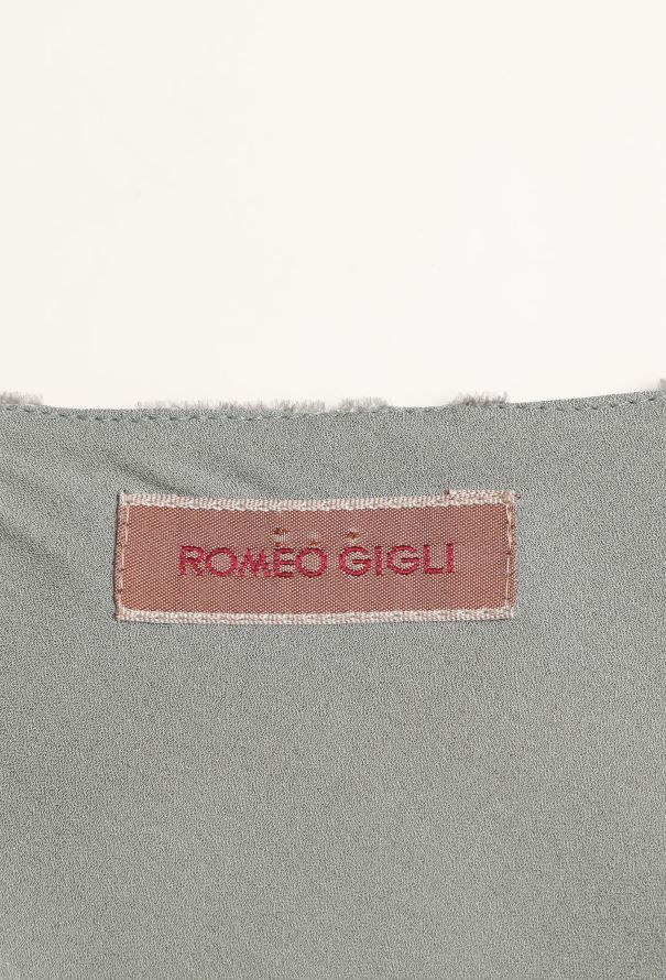 Romeo Gigli '90s Asymmetrical Velvet Crêpe Dress - 5