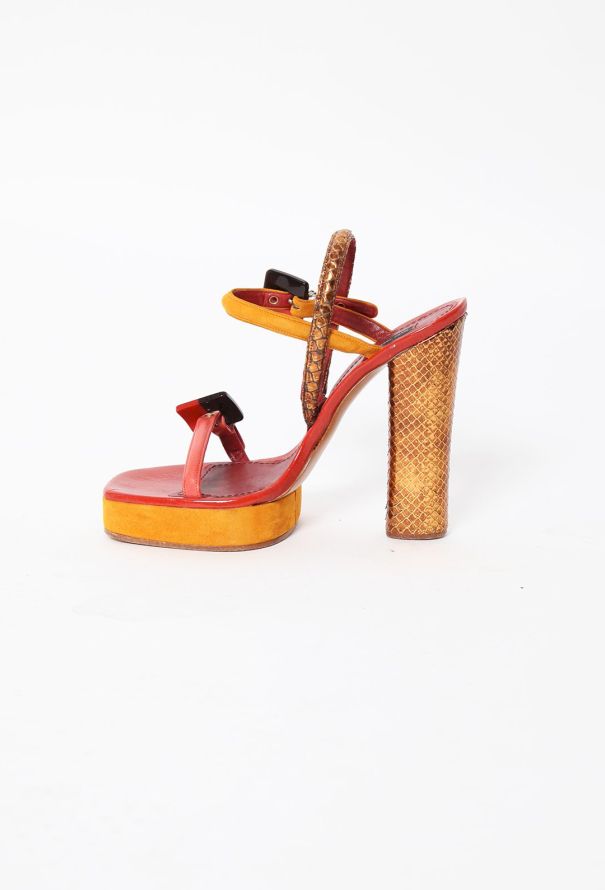 Marc Jacobs S/S 2011 Metallic Snake Sandals - 4