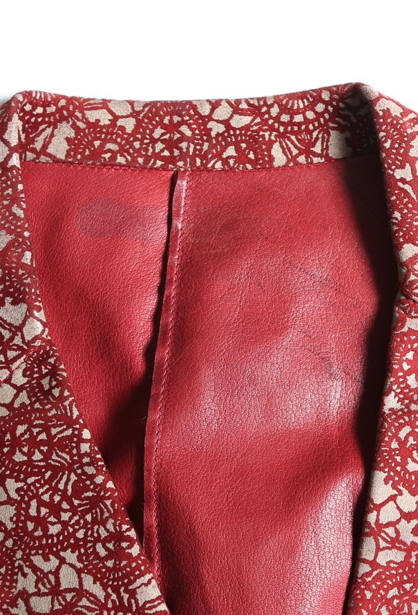 Roberto Cavalli 2002 Floral Suede Jacket - 6