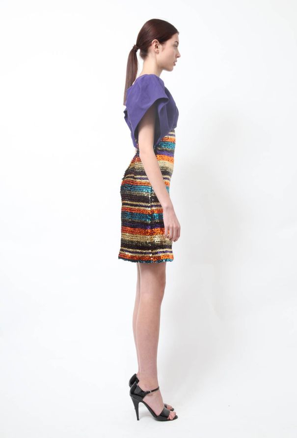 Modern Designers Kenzo Purple Sequined Dress - 2