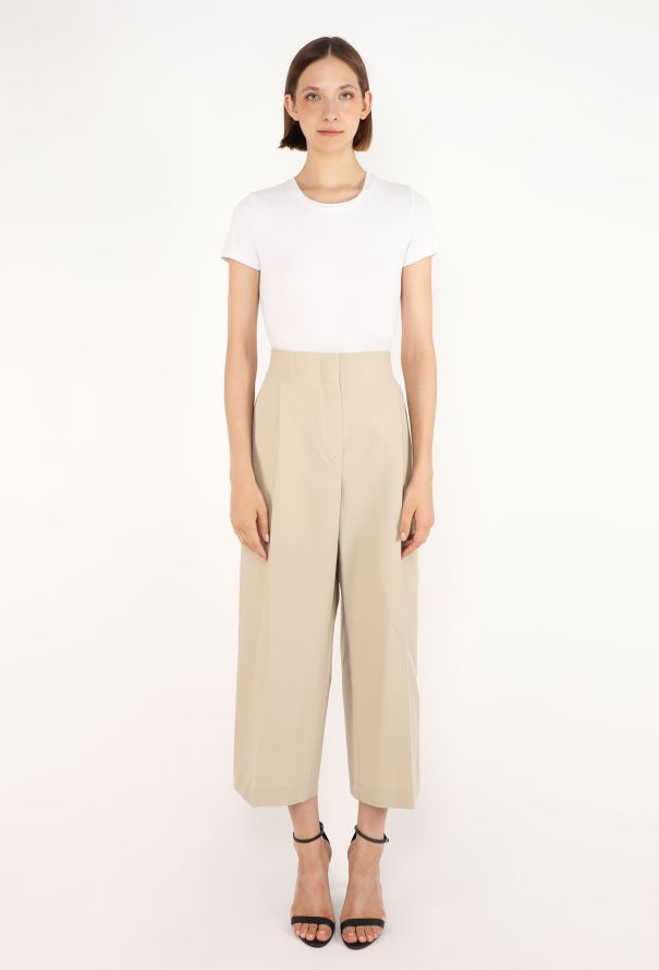 Céline Pleated Culotte Trousers - 1
