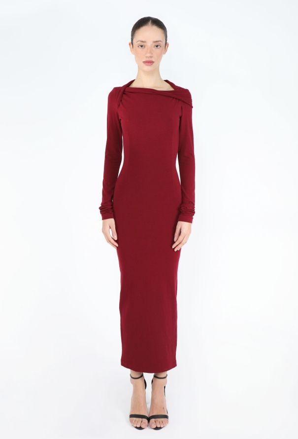 Dolce & Gabbana '80s Jersey Draped Bodycon Dress - 3