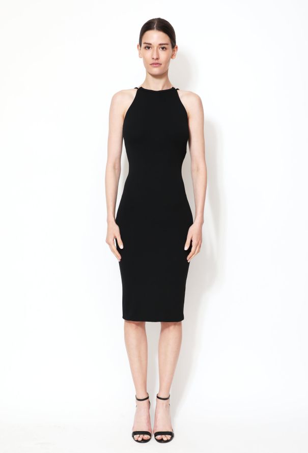 Dolce & Gabbana Black Crêpe Halter Dress – Early 2000s - 1