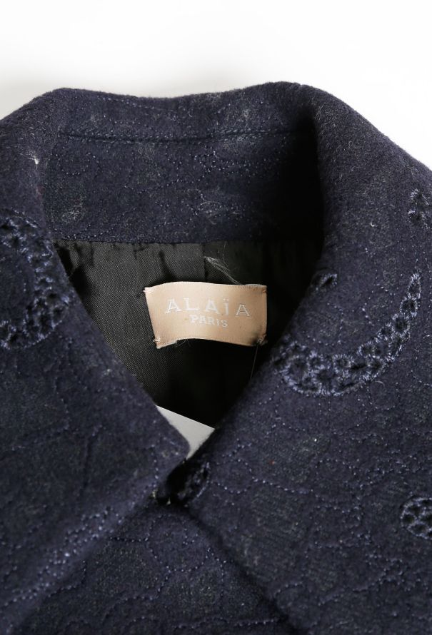 Alaïa Embroidered Textured Coat - 5