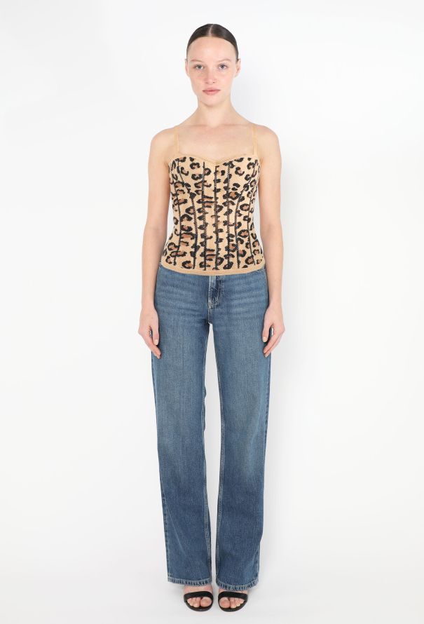 Alaïa ICONIC F/W 1991 Leopard Bustier Top - 3