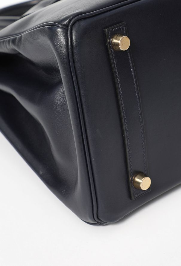 Hermès Elegant '90s Bleu Nuit Box Birkin 30 - 9