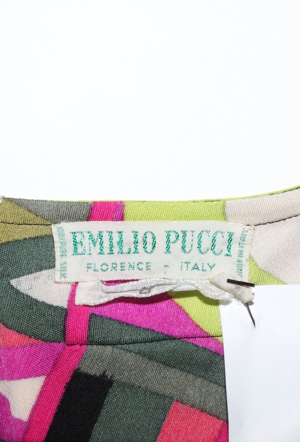 Emilio Pucci 1969 Geometric Print Dress - 5
