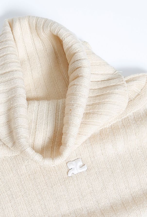 Courrèges 60s Ribbed Turtleneck Sweater - 7