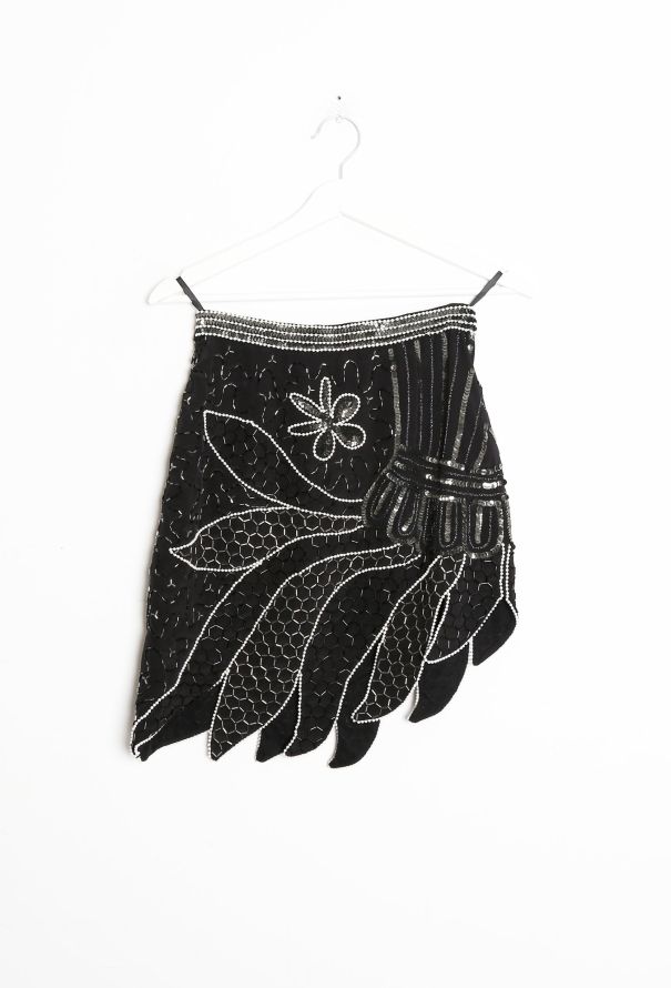 Rodarte F/W 2015 Beaded Silk Skirt - 11
