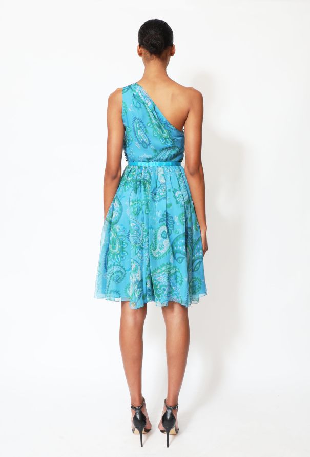 Dior STUNNING Resort 2008 Paisley Chiffon Dress - 6
