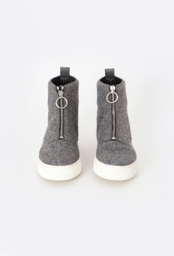 Céline F/W 2014 Felted Zip Boots - 4