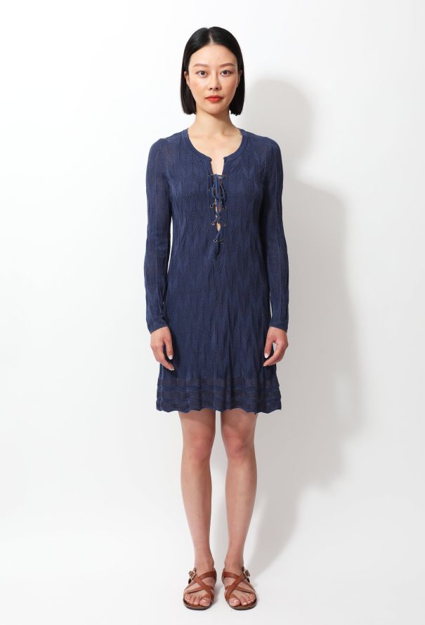 Missoni Lace Up Knit Dress - 6