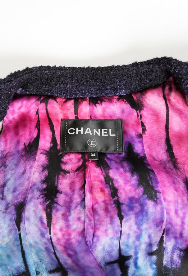 Chanel RARE Pre-Fall 2020 Tie-Dye 'CC' Tweed Jacket - 6